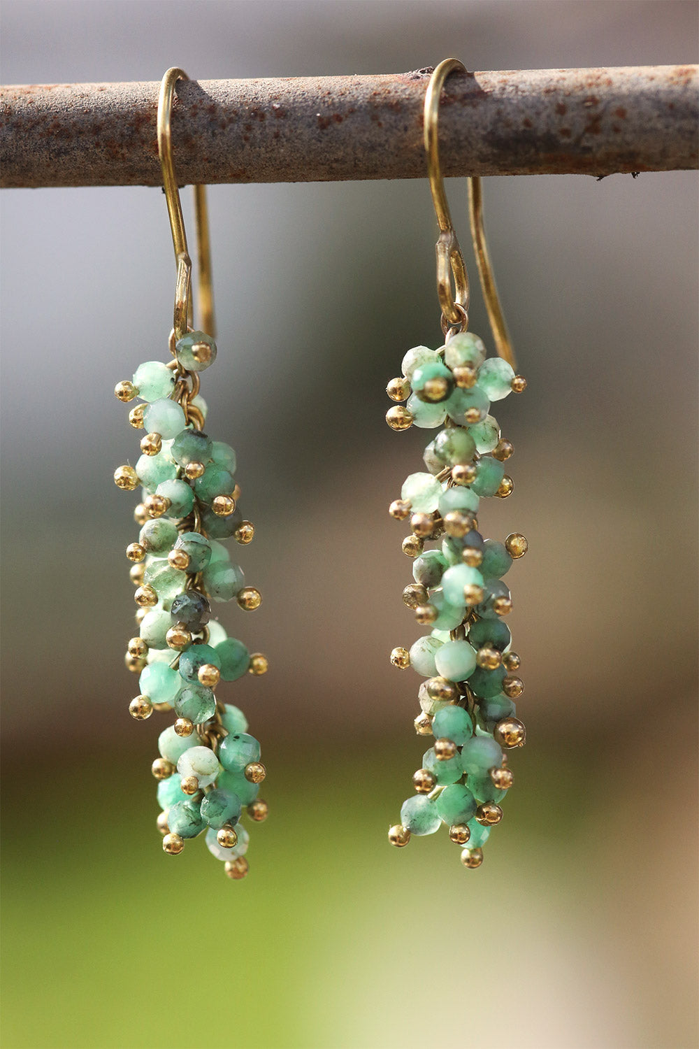 Emerald Grapes Earrings