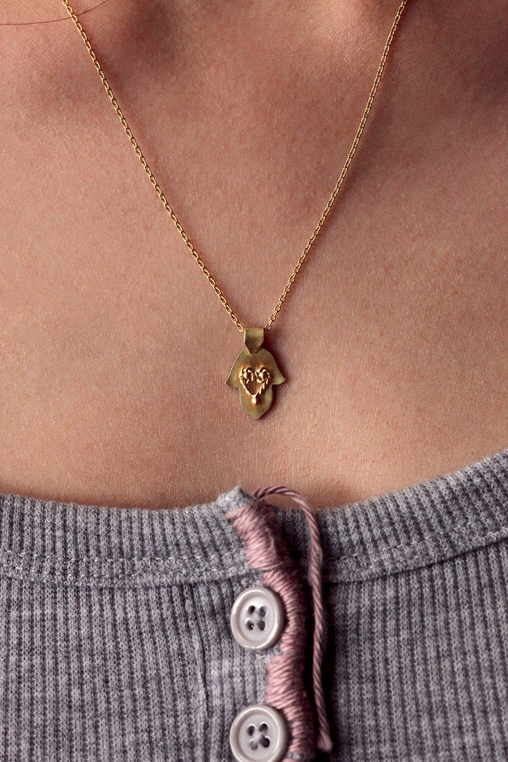 Heart Hamsa Pendant