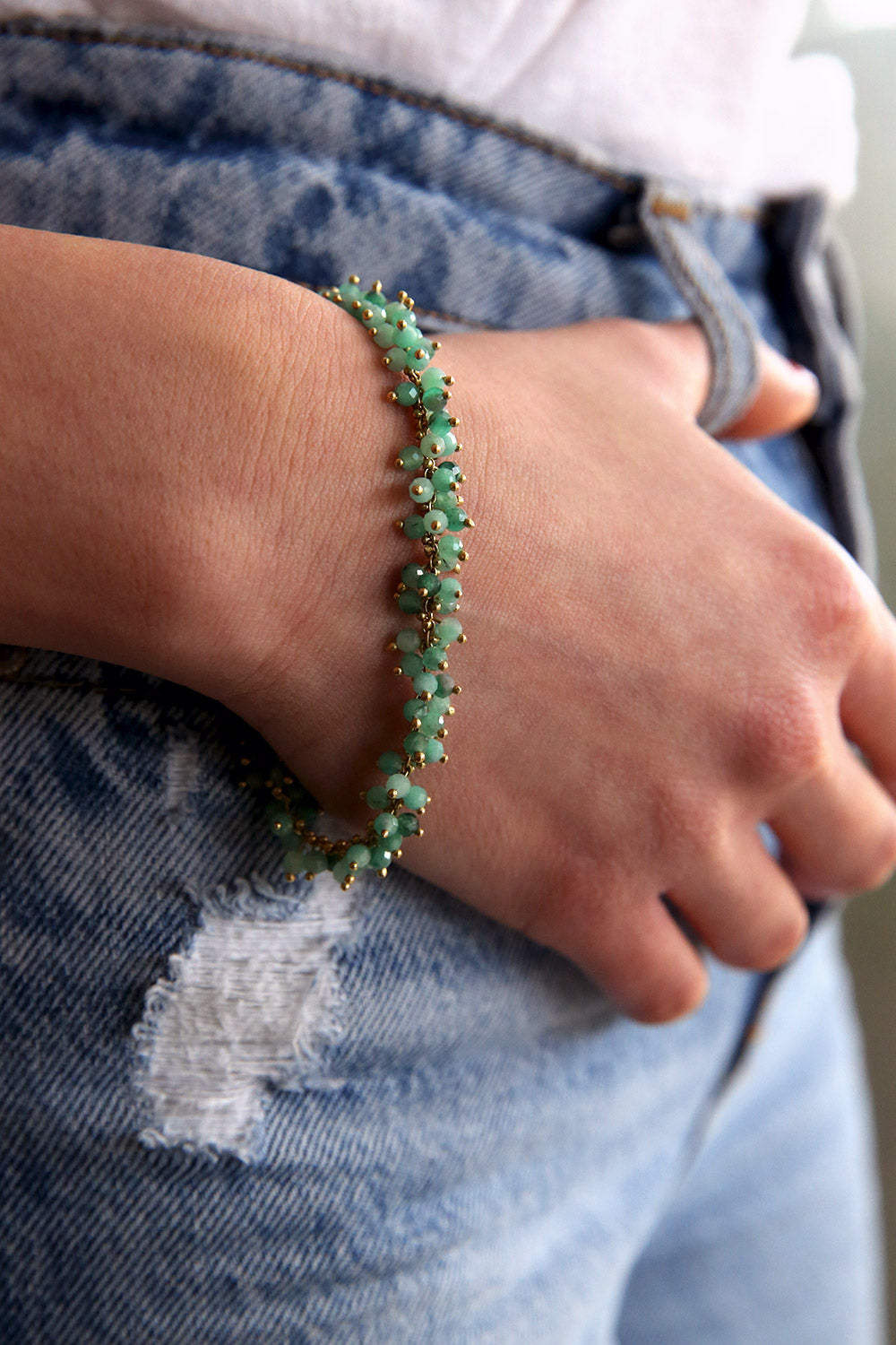 Emerald Grapes Bracelet