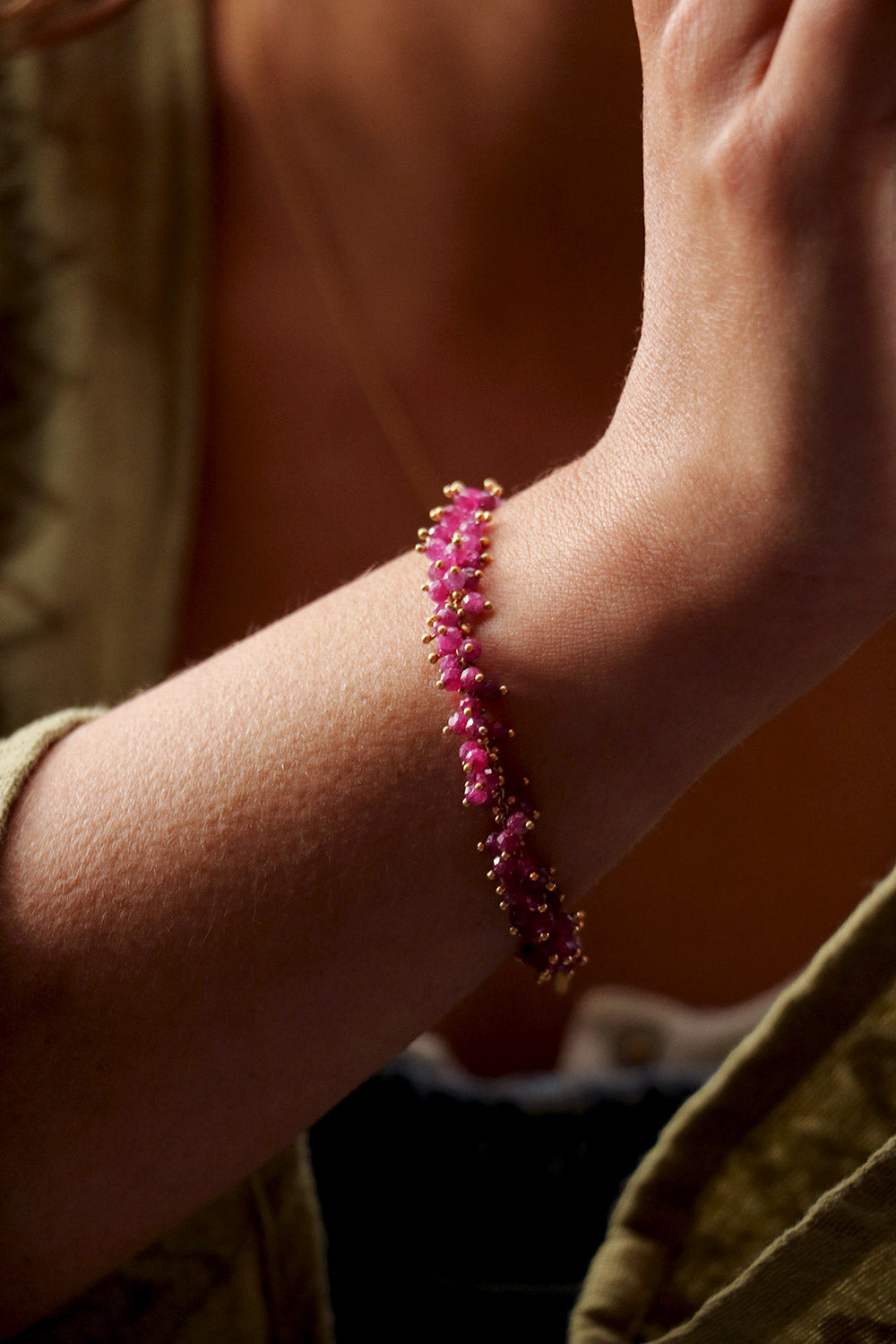 Ruby Grapes Bracelet