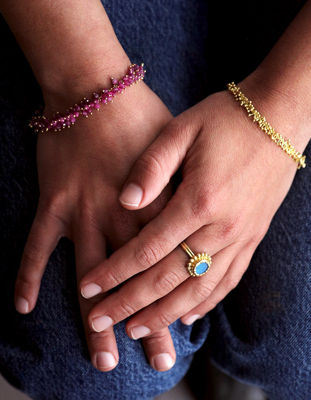 Ruby Grapes Bracelet