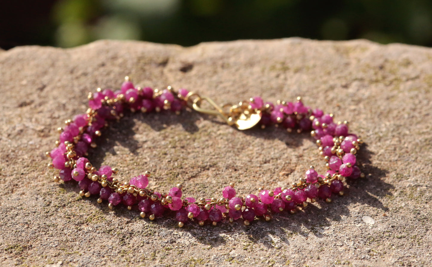 Ruby Grapes Bracelet