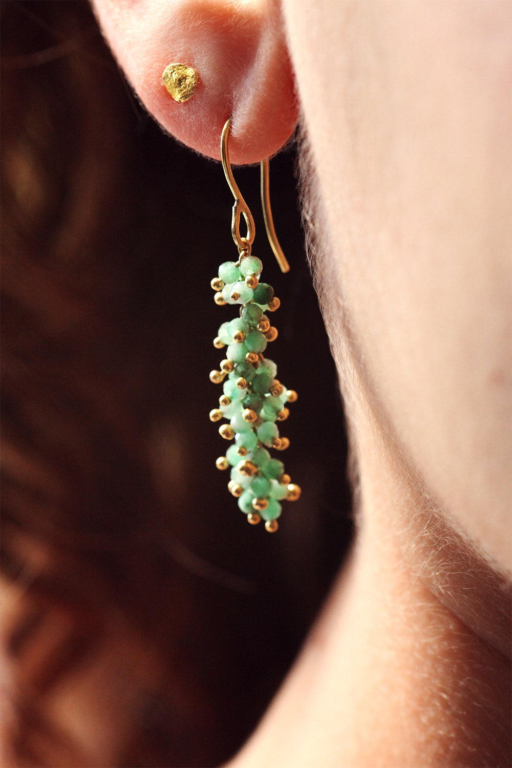 Emerald Grapes Earrings
