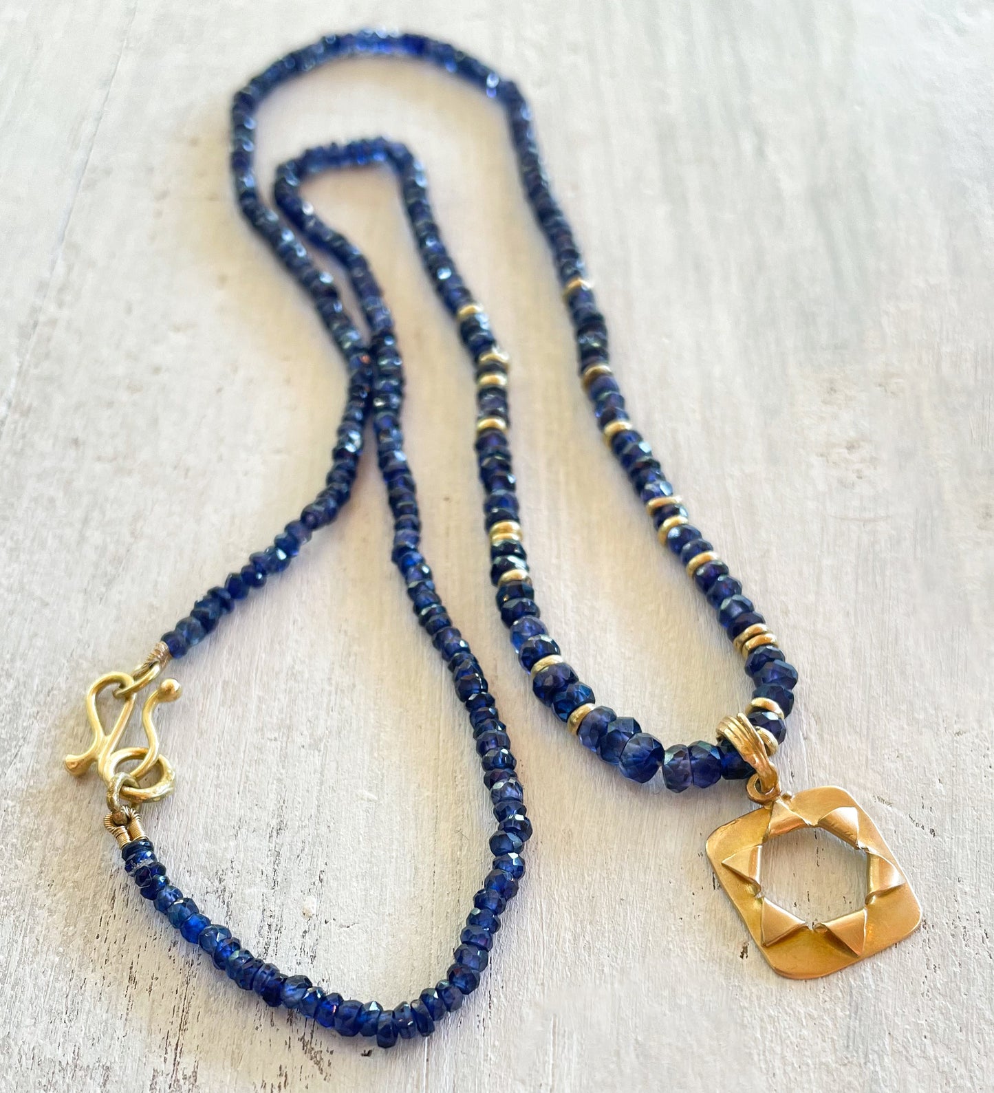 Liri Star of David on Sapphire Necklace