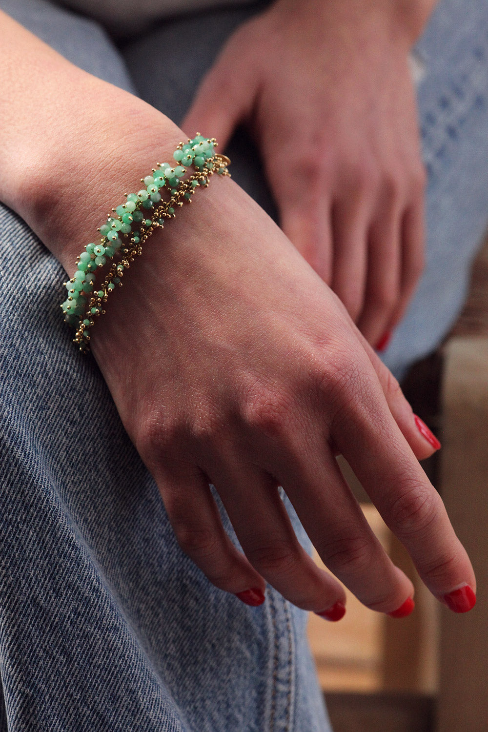 Emerald Grapes Bracelet