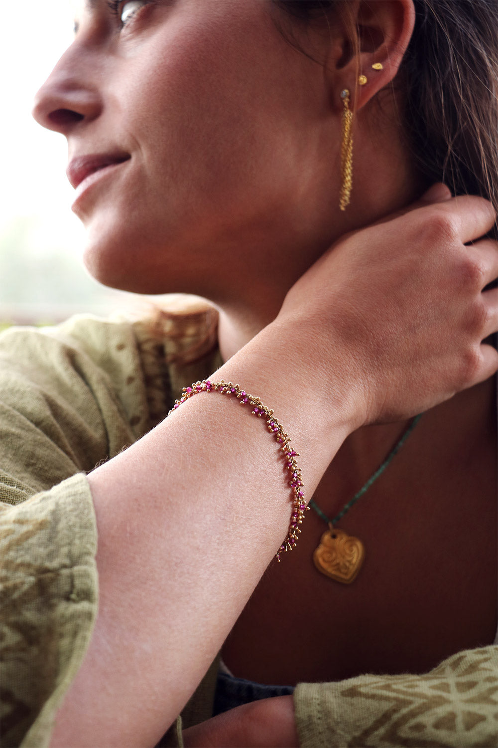Ruby Mulberry Bracelet