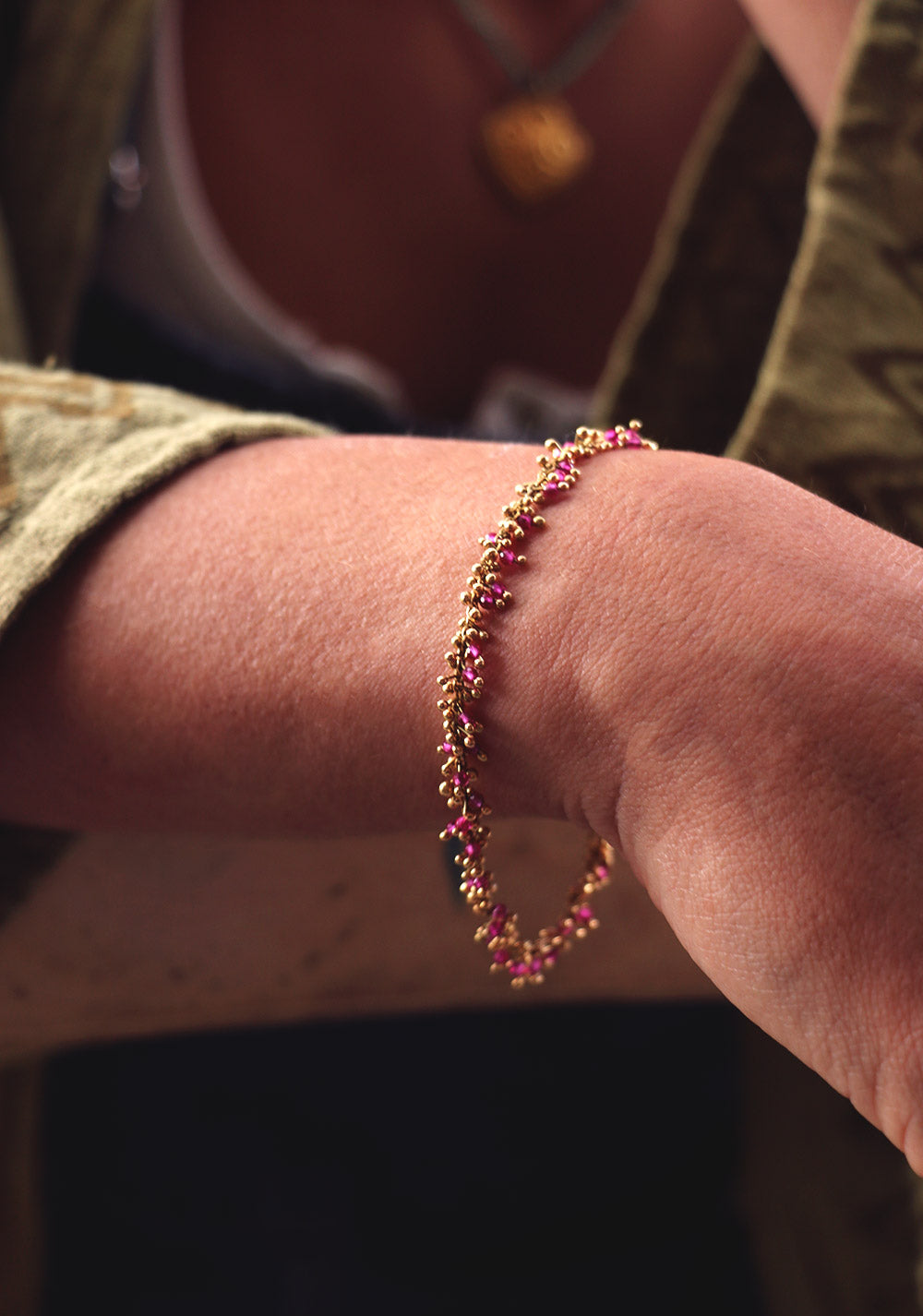 Ruby Mulberry Bracelet