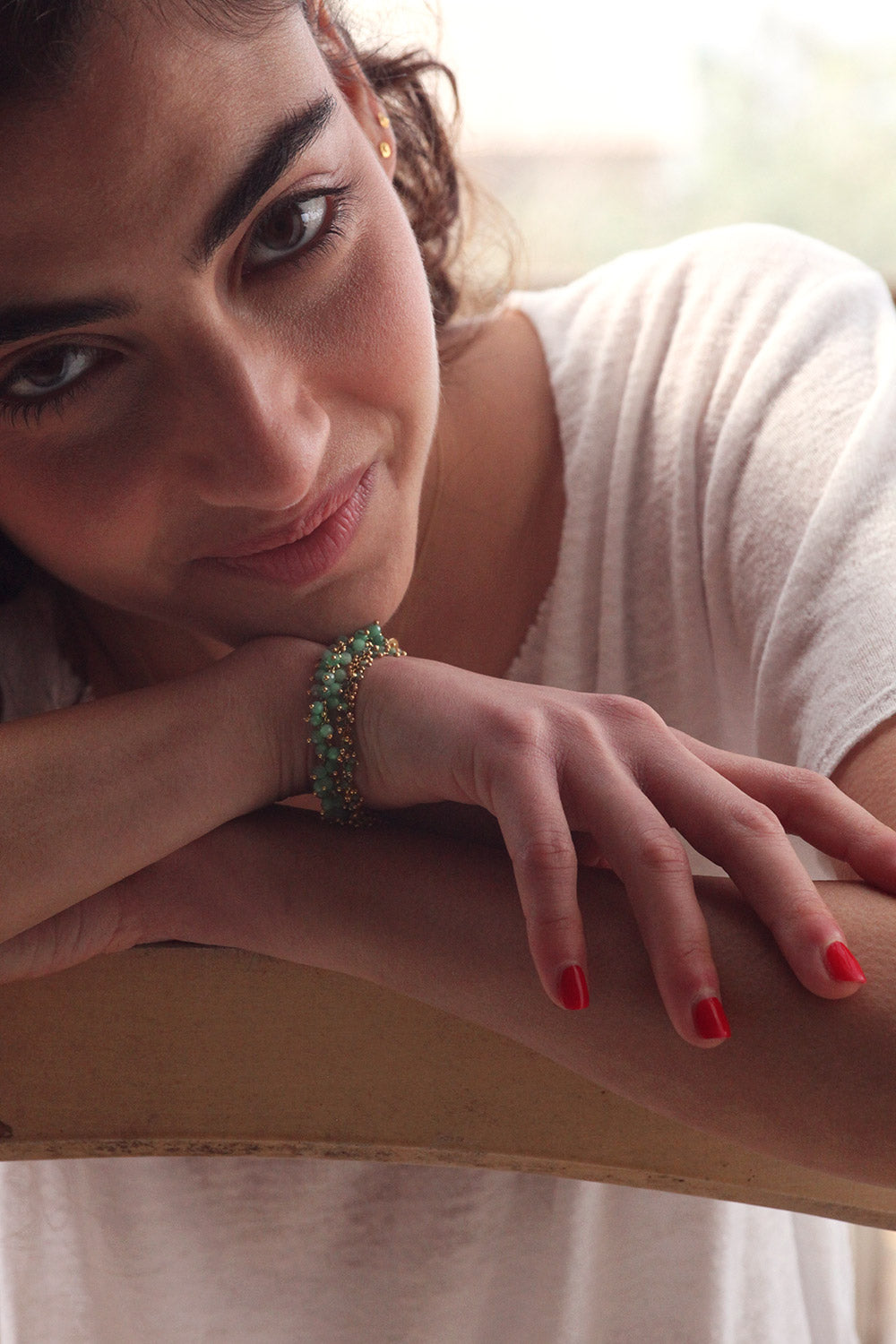 Emerald Grapes Bracelet