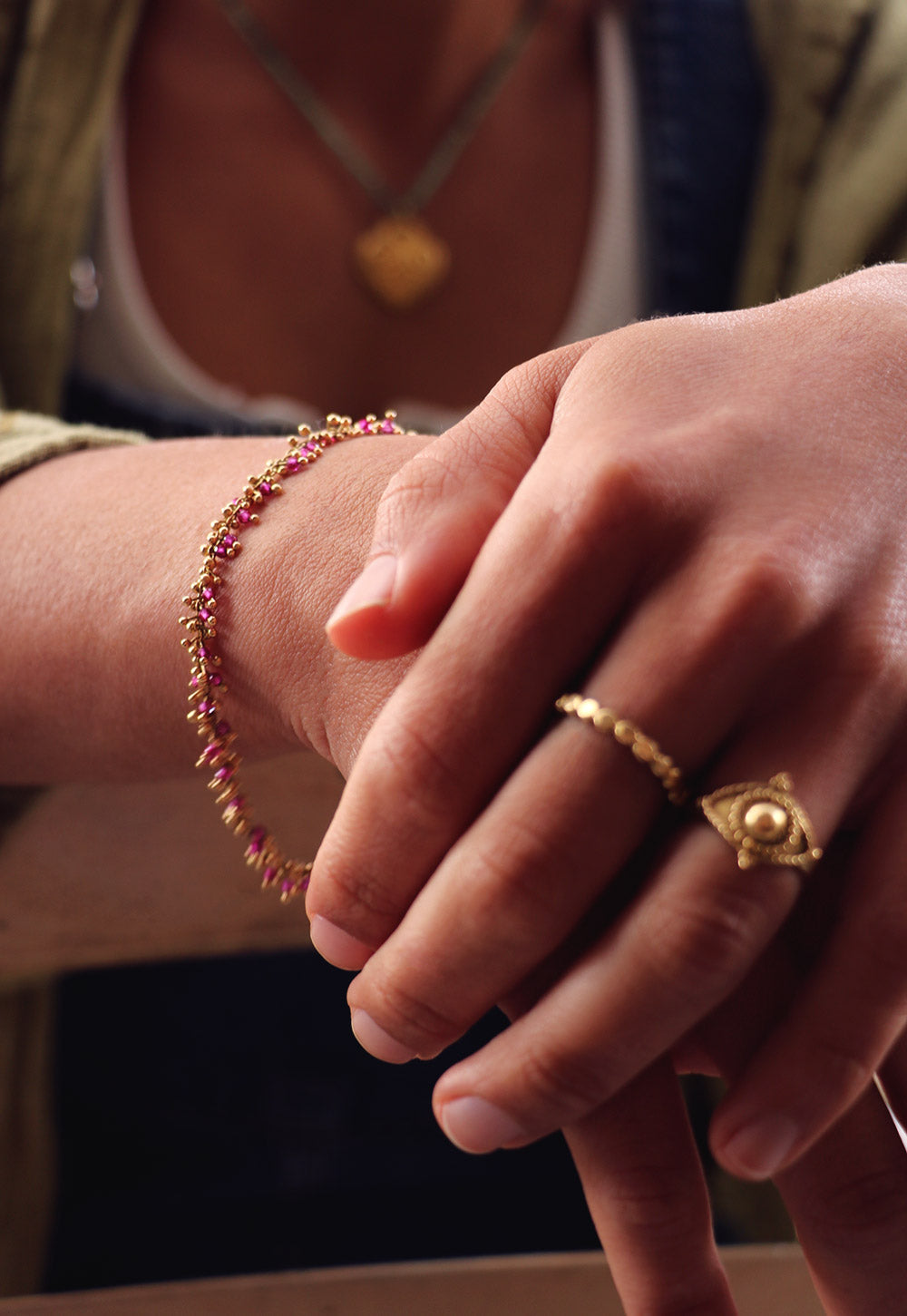 Ruby Mulberry Bracelet