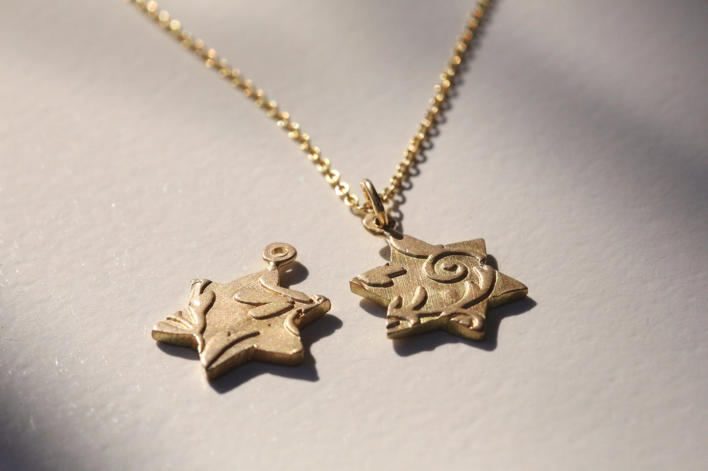 Gold Star of David Jewelry