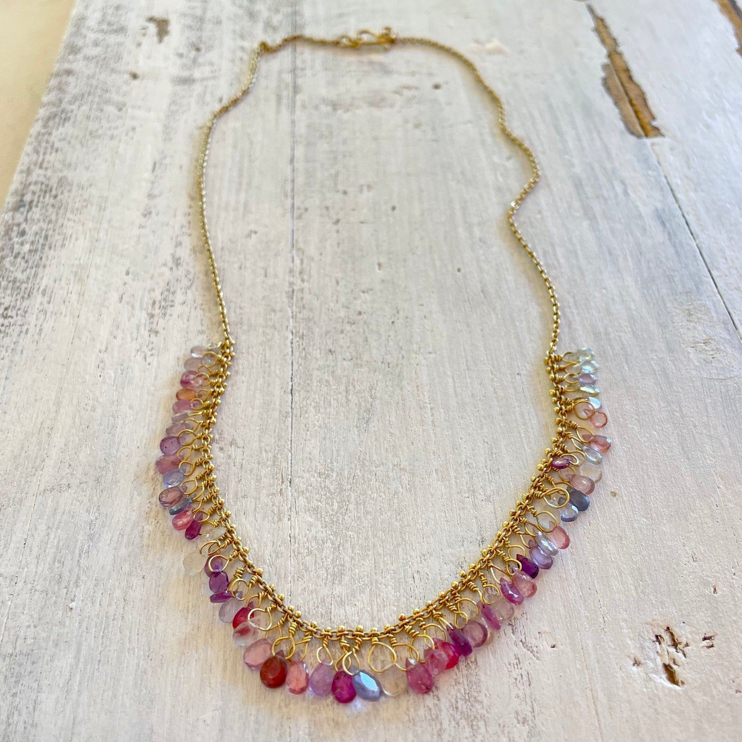 Colorful sapphire Necklace