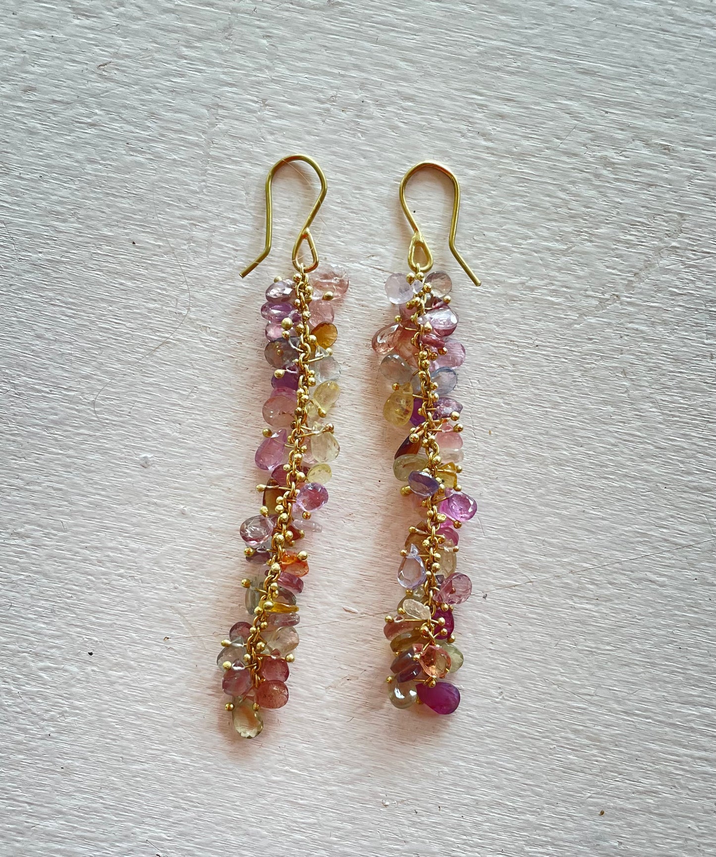 Colorful Sapphire earrings